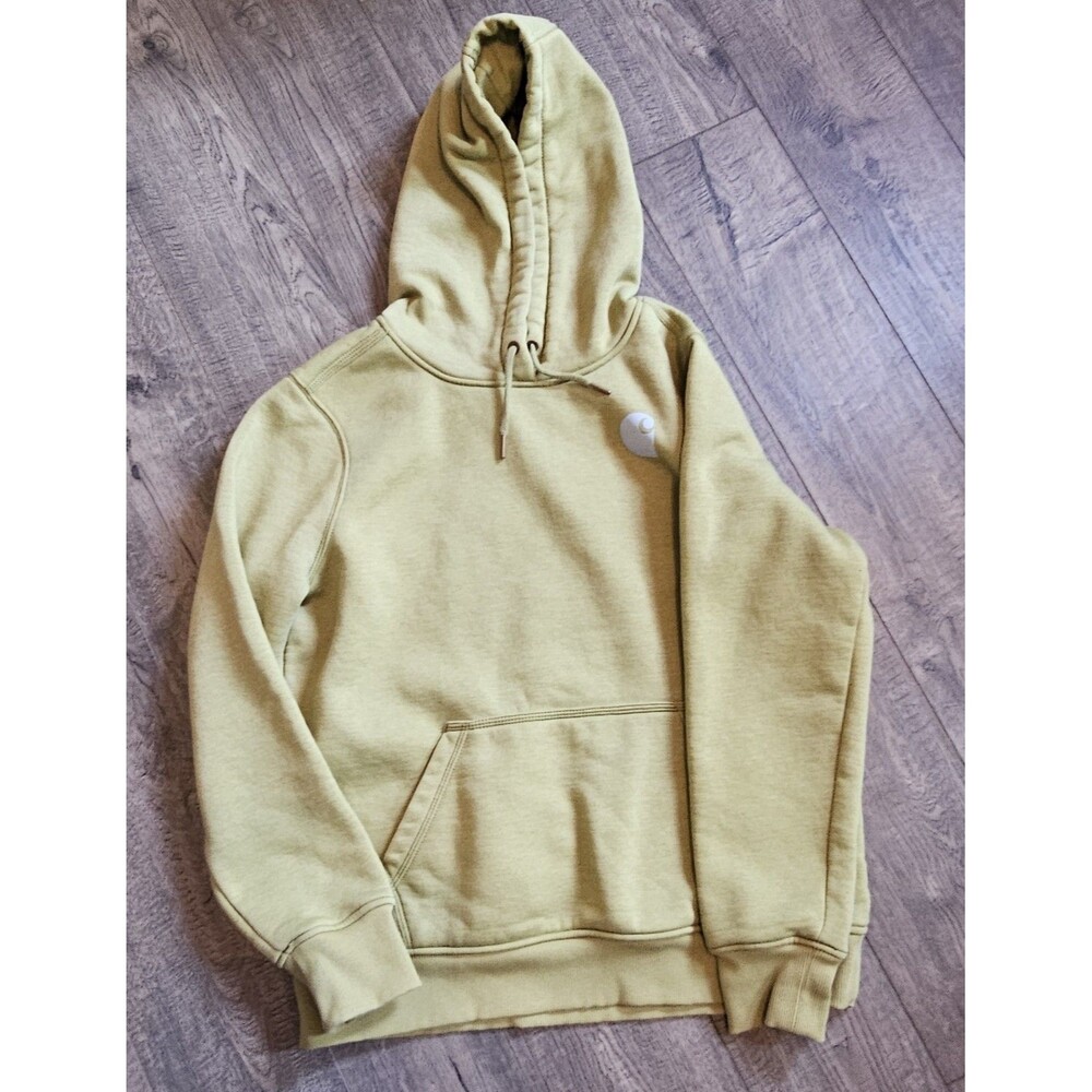 Carhartt Relaxed Fit Hoodie Green Long Sleeve Pullover Sweatshirt Mens Medium